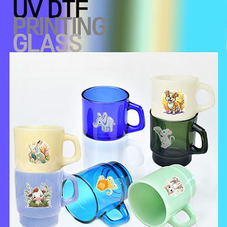드망즈 UV DTF필름 인쇄 머그컵 레트로밀크글라스 기념품제작 대표이미지