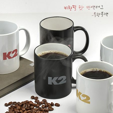 머그컵제작 키친필 핫 변색머그 무광블랙 인쇄 대표이미지