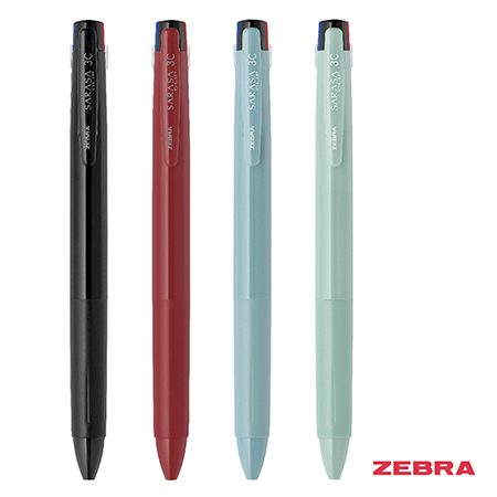 볼펜제작 제브라 뉴 사라사 클립 3색펜 0.4mm 대표이미지